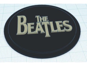 Beatles modular logo insertar 3d print model - Mito3D