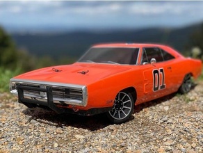 general lee grill piece kyosho fazer charger 3d print model - Mito3D