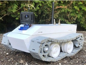 3d printed arduino fpv rc tracked car controller chain drone camera gear rover tank track 3d print model - Mito3D