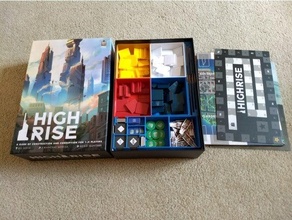 high rise insert boardgame boardgames accessories components inserts organizer board game 3d print model - Mito3D