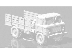 1 285 gaz 66 6mm froid guerre soviétique table camion wargaming 3d print model - Mito3D