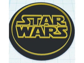 star wars modular logo insert 3d print model - Mito3D