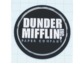 dunder mifflin modular logo insert office 3d print model - Mito3D