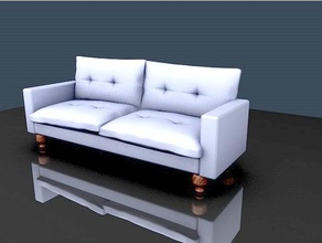sofa 3d model 3d print model - Mito3D