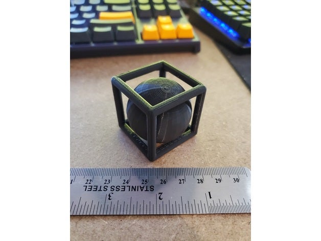 bola caixa 3D print model - Mito3D