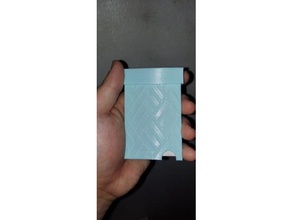 semplice portafoglio coperchio 3d stampato minimalista sottile 3d print model - Mito3D