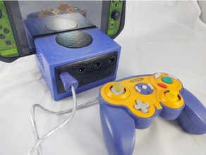 gamecube switch dock charging nintendo stand 3d print model - Mito3D