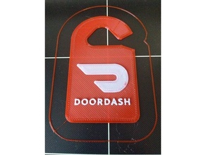 Doordash arka görünüm ayna asmak etiket kapı kısa çizgi dikiz 3d print model - Mito3D