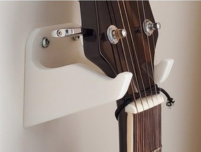 stronger guitar wall mount original holes 3d print model - Mito3D