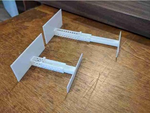 adjustable drawer spacer 3d print model - Mito3D