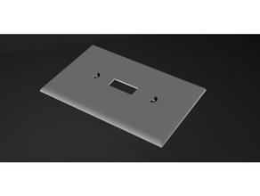 toggle switch plate 3d print model - Mito3D