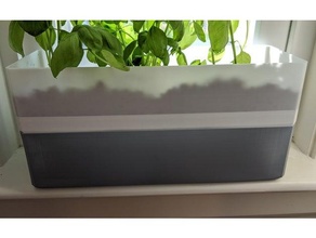einfach Bewässerung window Pflanzer Topf Garten Gartenarbeit Kräuter Dekor Haushalt 3d print model - Mito3D