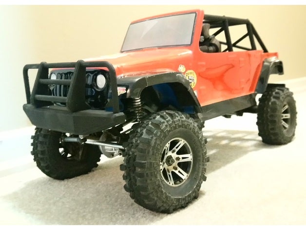 rote Katze gen 8 Jeep schwer Pflicht Stoßstange scx10 Klon kompatibel axial Crawler mod rc Wagen Modell Flugzeug 3D print model - Mito3D