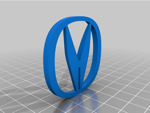 acura logotipo modificado 3d print model - Mito3D