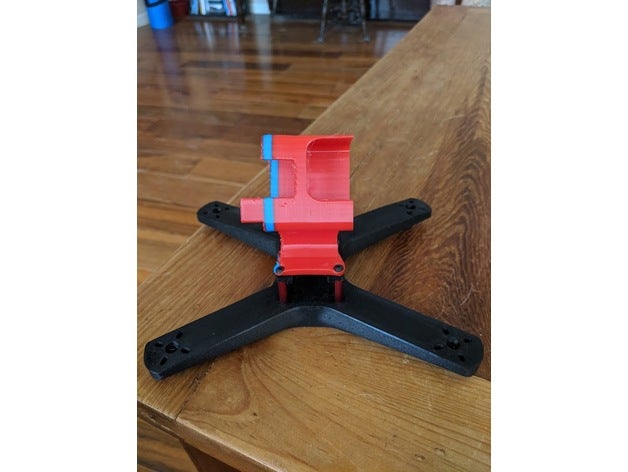 birdbone-abs1-5dc gopro hero8 mount fpv camera racer hero 8 3D print model - Mito3D