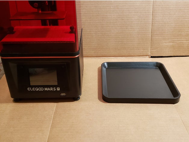 elegoo Mars Tablett Profi klein 3D print model - Mito3D