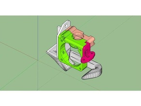 extruder mount e3dv6 kingroon kp3 3d print model - Mito3D