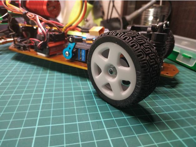 rc car wheel 3D print model - Mito3D