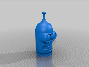 bender head candy dispenser 3d print model - Mito3D