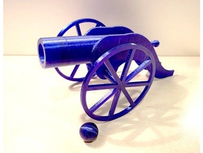 cannon powered 3d print model - Mito3D