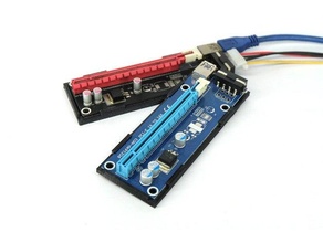 pci e USB yetiştirici slide koruma örtmek kılıf 3d print model - Mito3D