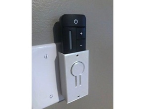ceiling fan remote mount light button holder 3d print model - Mito3D