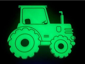 bagliore buio trattore ragazzi glow in the dark incandescente si illuminano 3d print model - Mito3D