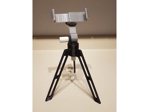 universal mobile tripod remixed long legs camera mount mobil phone holder 3d print model - Mito3D
