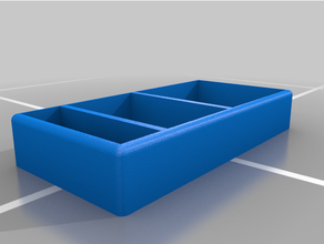 usb & post-it note tray storage 3d print model - Mito3D