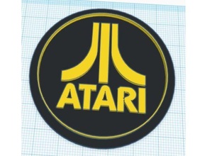 atari modular logo insert 3d print model - Mito3D
