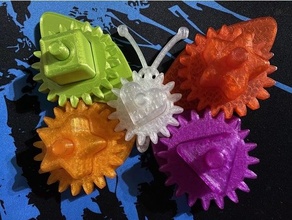 butterfly puzzle 3d printing educational toy gears 3d print model - Mito3D