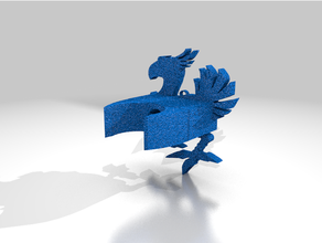 aguentar chocobo aguarde 3d print model - Mito3D