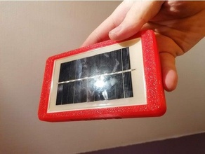 solar charging case arduboy 3d print model - Mito3D