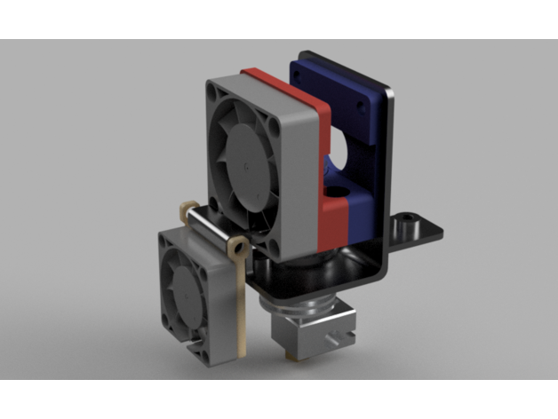 e3d v6 adaptör geeetech i3 profesyonel direkt ekstrüder sürücü 3D print model - Mito3D