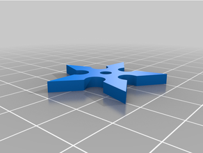 throwing star 3d print model - Mito3D