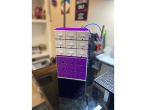 stackable desk organizer small parts organization organized bin box 3d print model - Mito3D