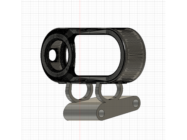 Ejderha kurbağa 3 çerçeve insta360 softmount 3D print model - Mito3D