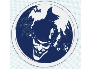 joker scene modular logo insert batman 3d print model - Mito3D