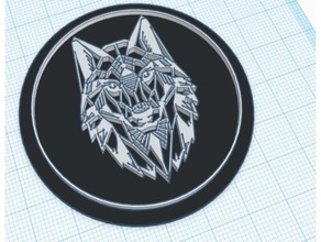 lobo modular logo insertar 3d print model - Mito3D
