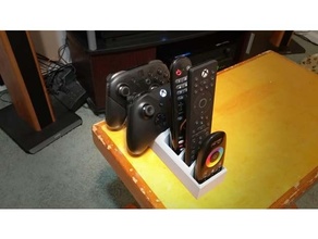 controller + remote holder lg b9 c9 oled nintendo switch ps4 xbox 3d print model - Mito3D