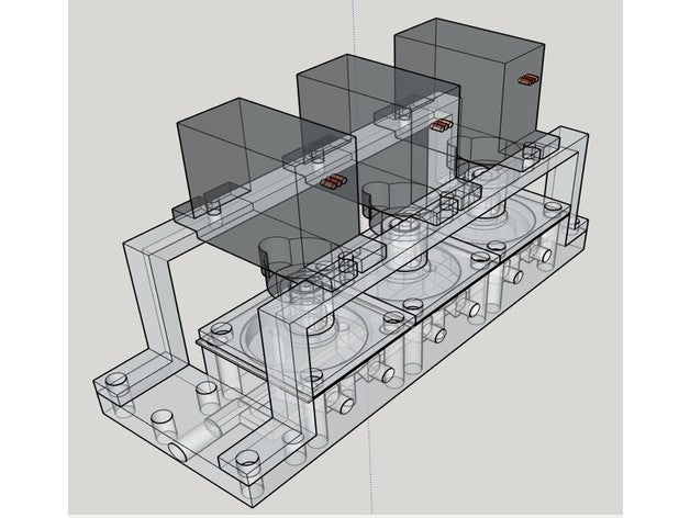 rc Hydraulik pumpe + ventile m3 Hydrailik hydraulisch Pumpe 3D print model - Mito3D