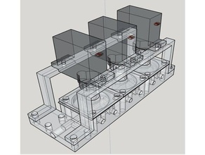 rc Hydraulik pumpe + ventile m3 Hydrailik hydraulisch Pumpe 3d print model - Mito3D