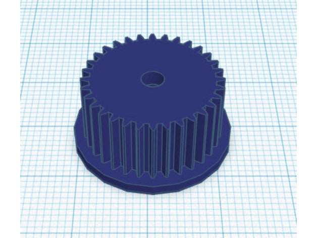 electrolux ergorapido brusher gear 3D print model - Mito3D