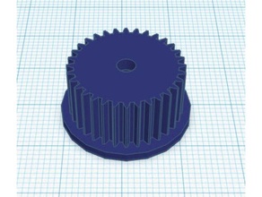 electrolux ergorapido brusher gear 3d print model - Mito3D
