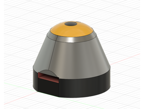 holder - led illuminated magnifier 3d print model - Mito3D