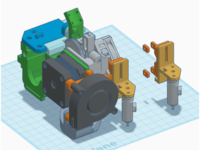 titan aero mount hevort corexy e3d extruder hevo 3d print model - Mito3D