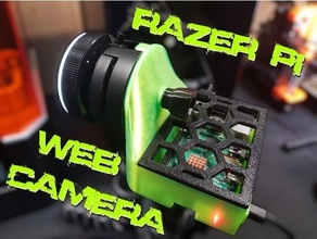 Razer pi webcam kiyo octoprint caméra framboise pi3 Cas gaine anneau lumineux 3d print model - Mito3D