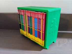 bibliothèque coles mini cabane arbres livres Australie étagère gamins jouet 3d print model - Mito3D