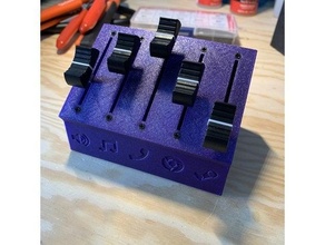 deej l'audio mixer arduino manette logement potentiomètre volume 3d print model - Mito3D