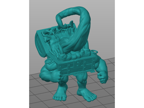 mimic - brawler toothy treasure chest tabletop miniature 28mm 28mmscale beefy arms creature dnd mini dungeons dragons dungeon mimics miniatures monster pathfinder shapechanger gaming 3d print model - Mito3D